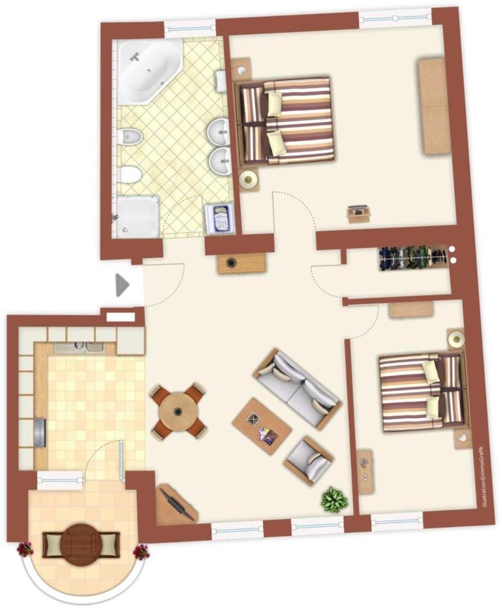Haus Drei Schwestern, Traumblick ロストック エクステリア 写真